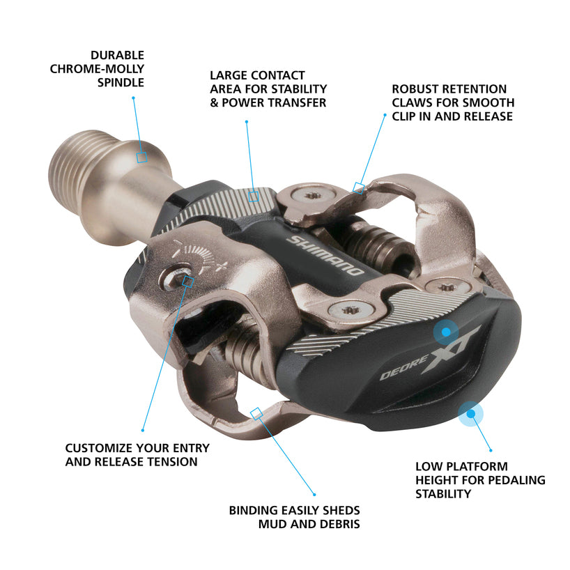 Shimano XT Race SPD Pedal Set - M8100