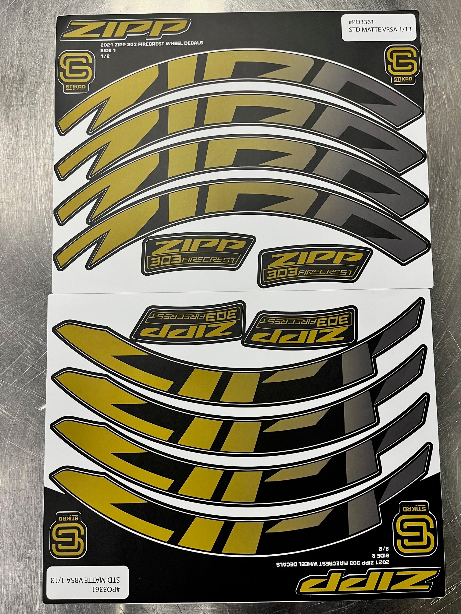 Zipp Speed Weaponry Decal Kit - 303 Firecrest - Green