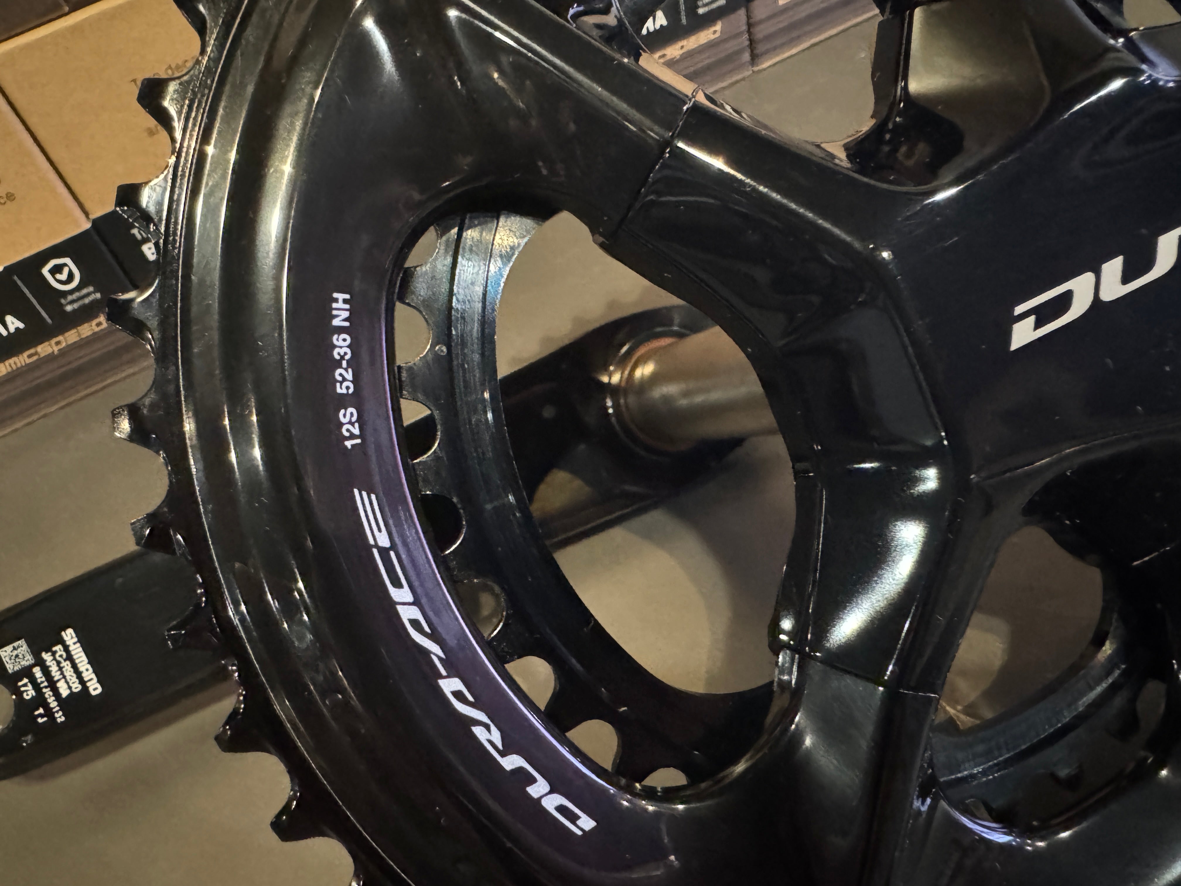 Shimano Dura-Ace 12 Speed Crankset - 175mm - 52/36t - Take Off