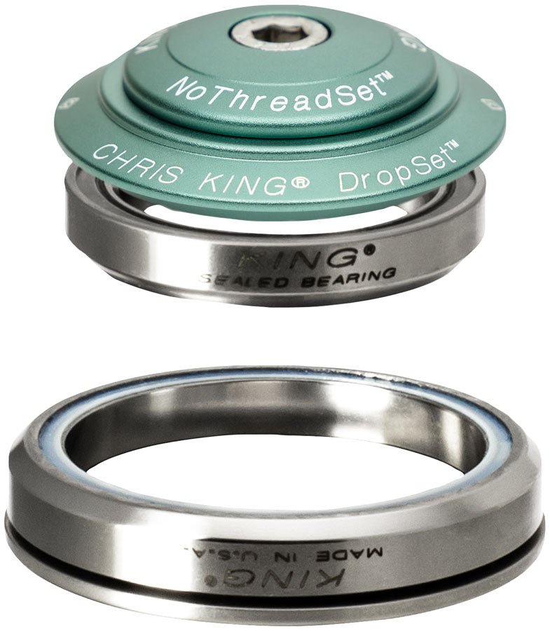 Chris King DropSet 5 Headset - 1-1/8" 42/52mm 45 Deg Matte Jade