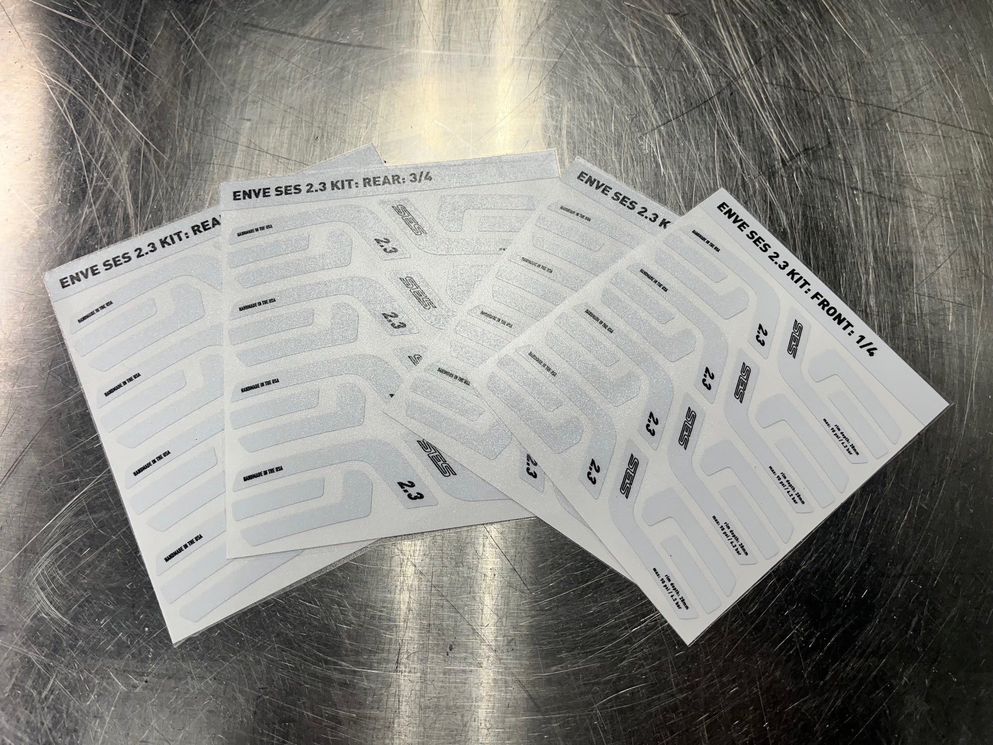 Enve Wheel Decal Set - SES 6.7 White - Gloss