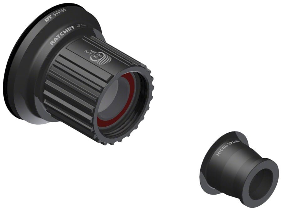 DT Swiss Ratchet DEG Freehub Body - Shimano Micro Spline Light Aluminum Ball Bearing w/ End Cap 12 x 148 mm