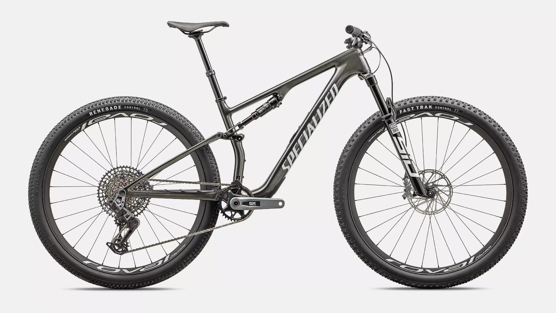 2024 Specialized Epic 8 Expert - GX T-Type - LG - Gloss Carbon Black Pearl White