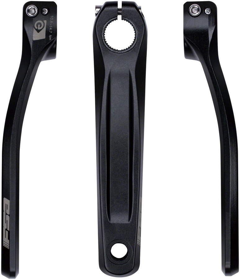 Full Speed Ahead CK-751 Shimano STEPS E8000/E7000/E6100 Ebike Crank Arm Set - 165mm S spline Bolts BLK