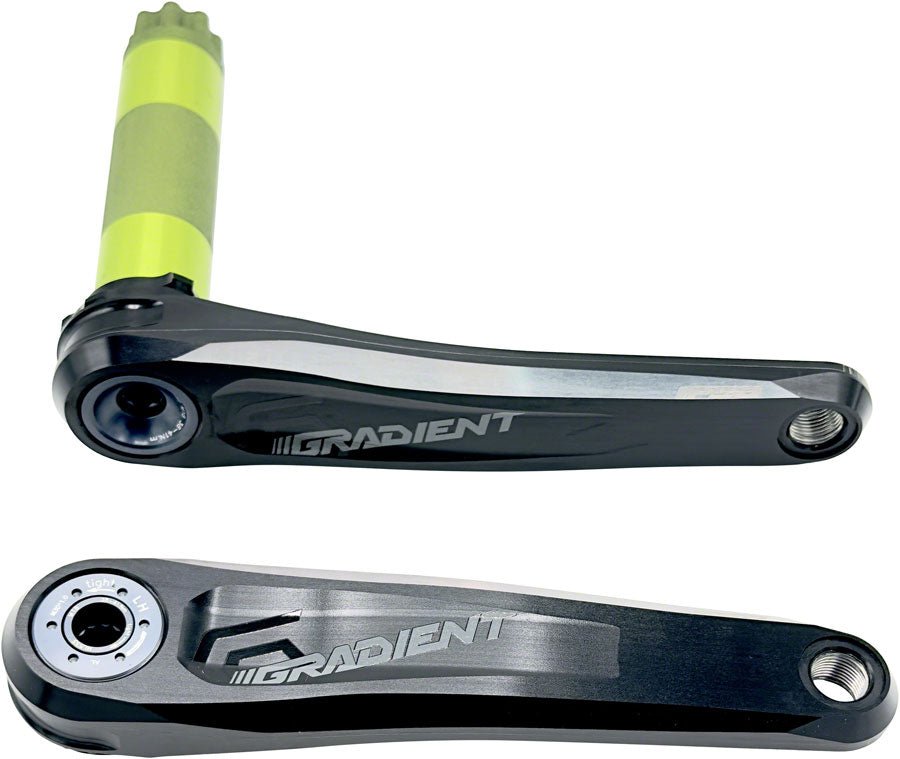 Full Speed Ahead Gradient Modular 1x Crankset - 175mm Fits Shimano SRAM 11/12-Speed Drivetrains 30mm BB392EVO Spindle BLK