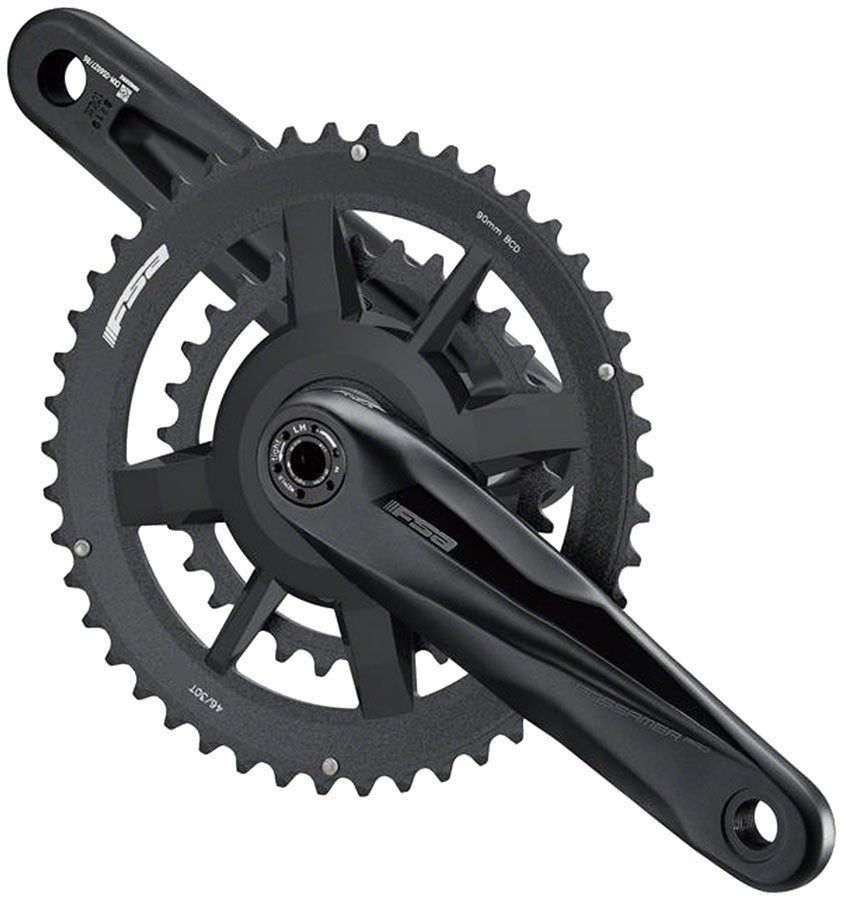 Full Speed Ahead Gossamer Pro AGX+ 2x Crankset - 165mm 11-Speed 46/30t DM/90 BCD 24mm MegaExo Spindle N11 BLK