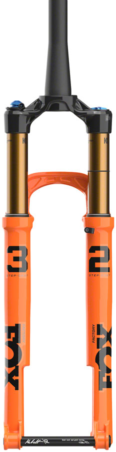 FOX 32 Step-Cast Factory Fork - 29" - 100 mm - Kabolt SL - GRIP SL Damper - Push-Lock - Shiny Orange
