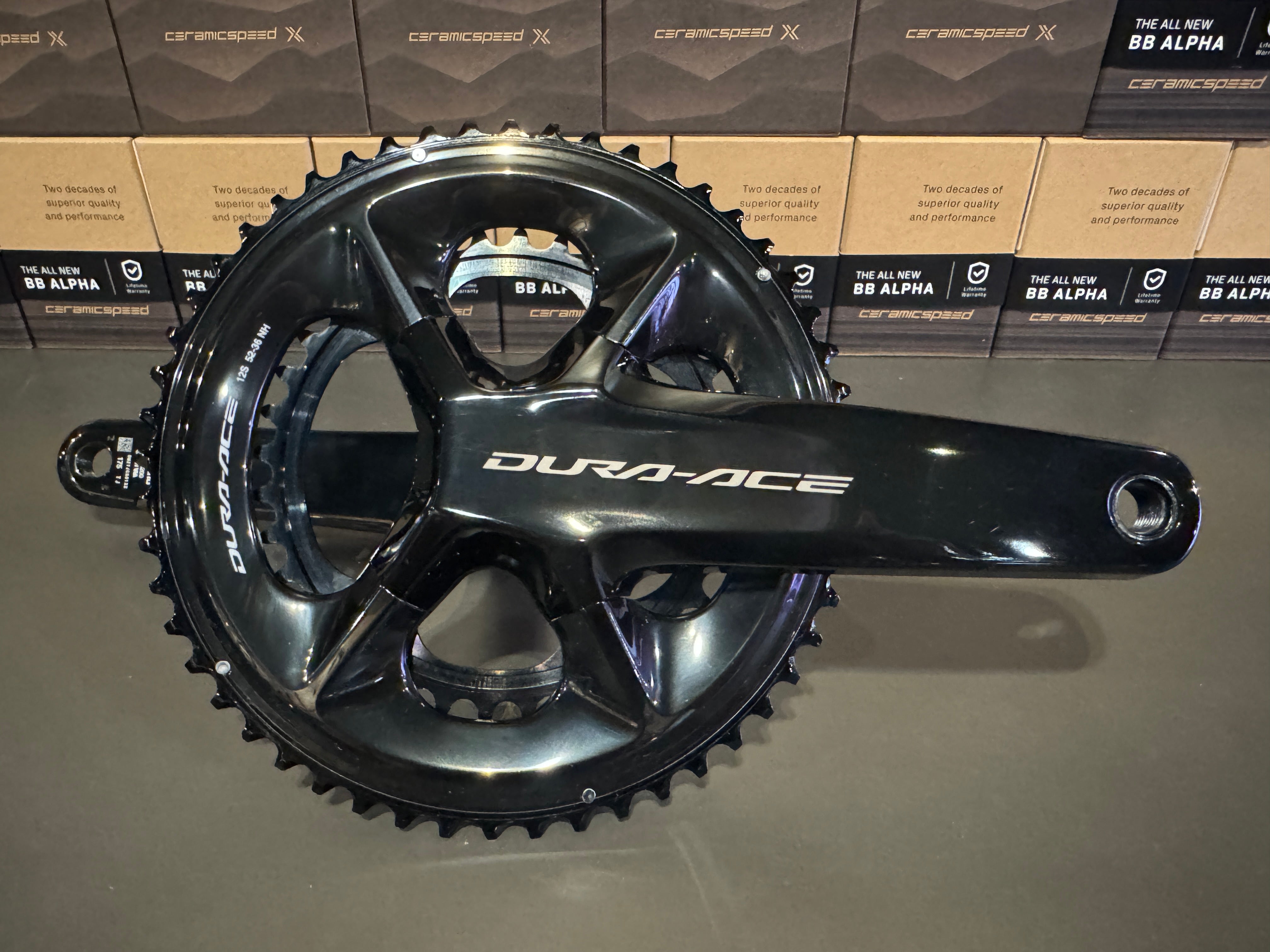 Shimano Dura-Ace 12 Speed Crankset - 175mm - 52/36t - Take Off