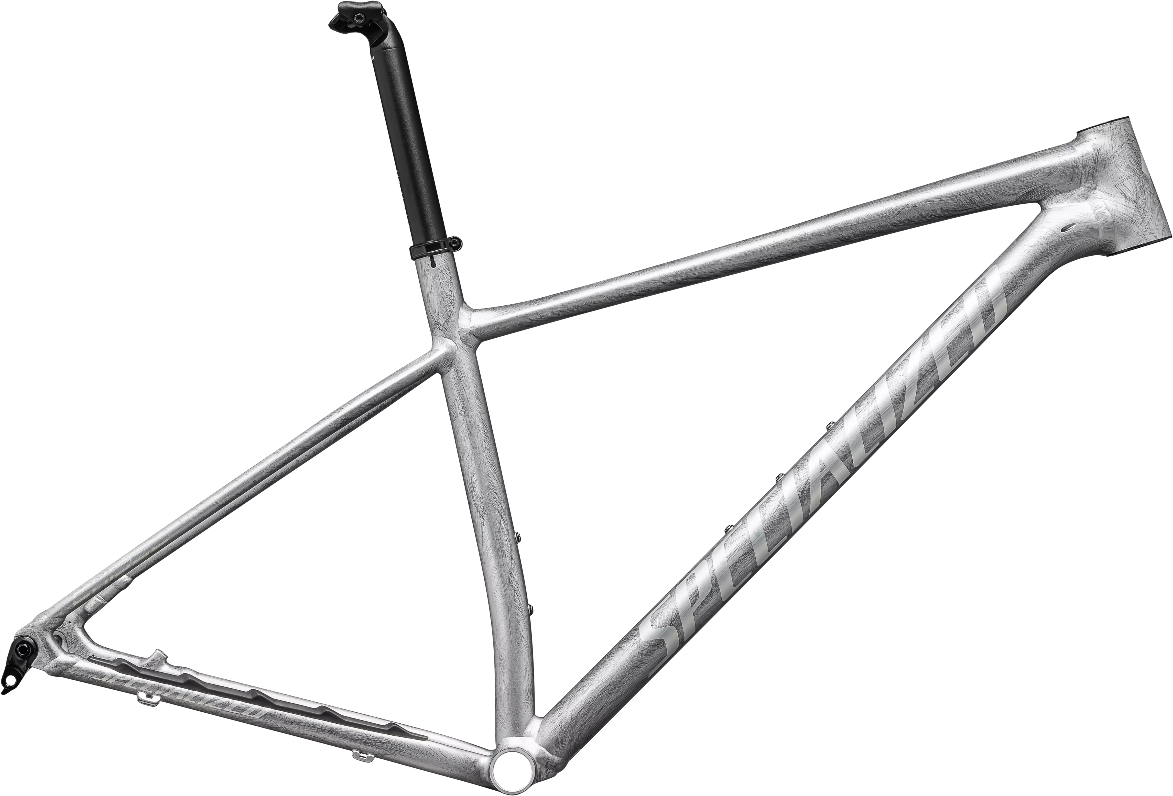 Specialized CHISEL HT - Alloy Frameset - Satin Organic Brushed / Brushed Liquid Metal - SM