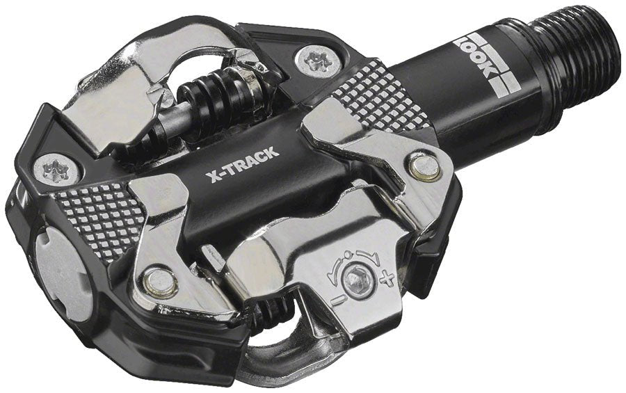 LOOK X-Track Pedals - Dual Sided Clipless Chromoly 9/16" Gray