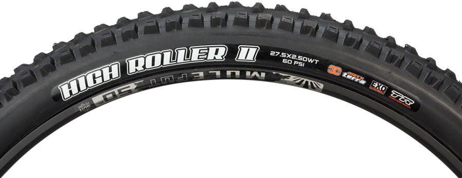 Maxxis High Roller II Tire - 27.5 x 2.5 Tubeless Folding BLK 3C Maxx Terra EXO Wide Trail