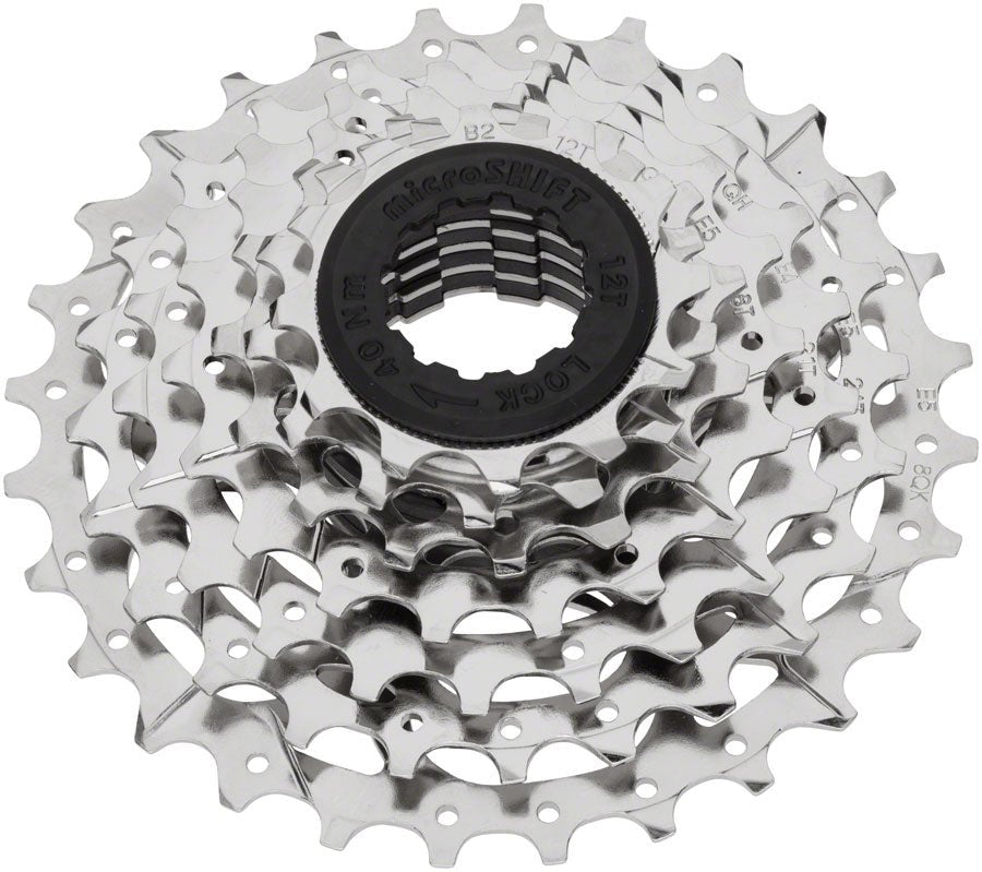 microSHIFT H07 Cassette - 7-Speed 12-28t Standard HG Silver Nickel-Plated
