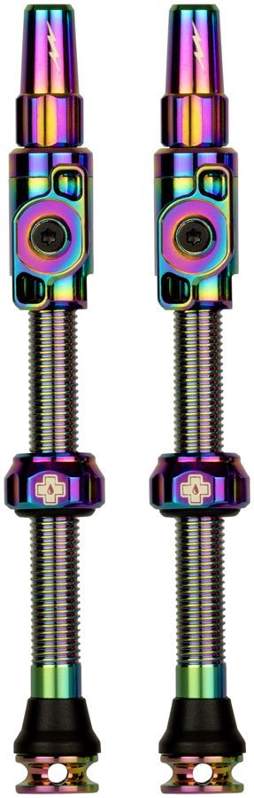 Muc-Off Big Bore Lite Tubeless Valve Stems - XLarge 60mm Iridescent