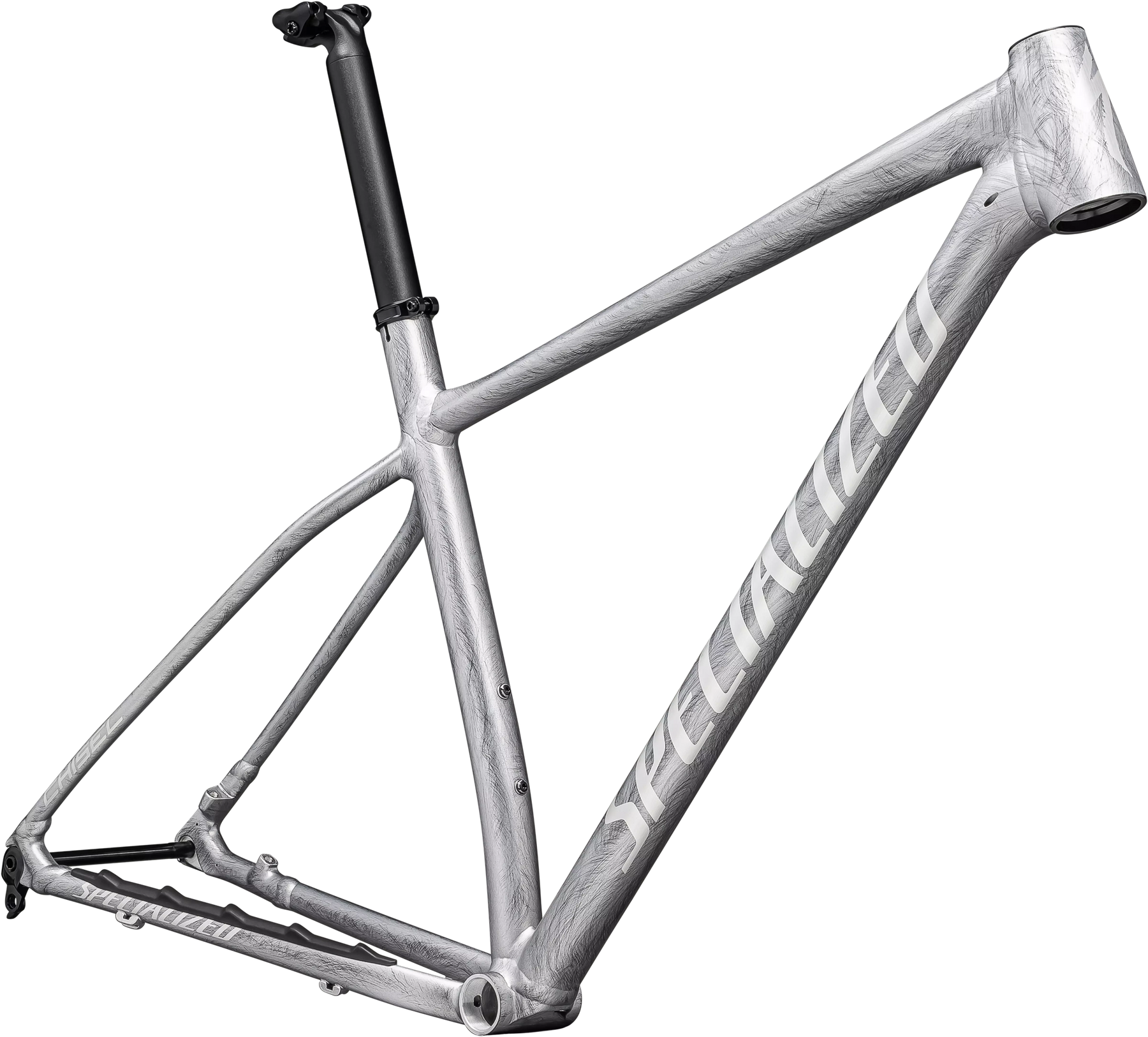 2023 Specialized Chisel HT Frameset - XS - Satin Organic Brushed / Brushed Liquid Metal