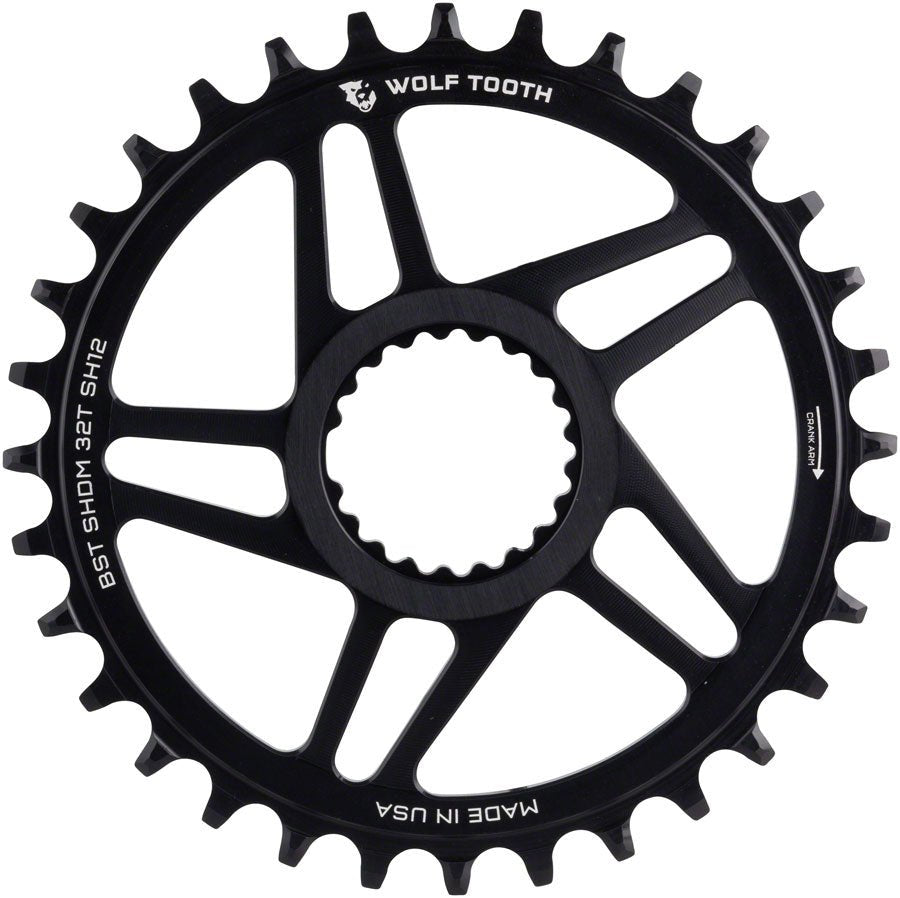 Wolf Tooth Direct Mount Chainring - 34t - Shimano Direct Mount - 3mm Offset - Wolf Tooth
