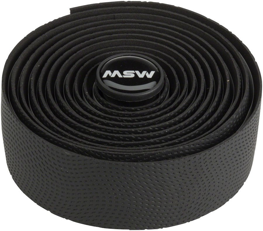MSW PU Gel Bar Tape Anti-Slip Vibration Damping Black Road Gravel
