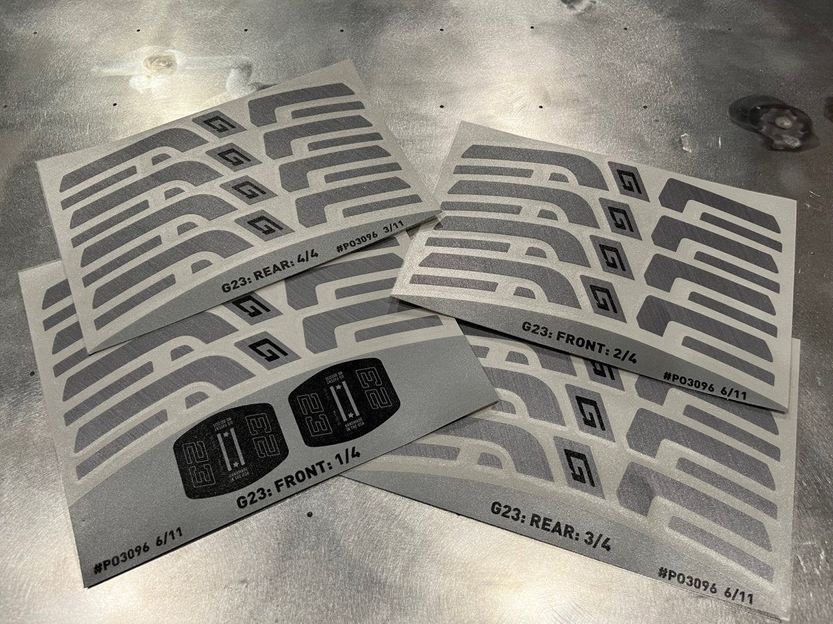 Enve Wheels Decal Set for G23 - Silver - Stikrd