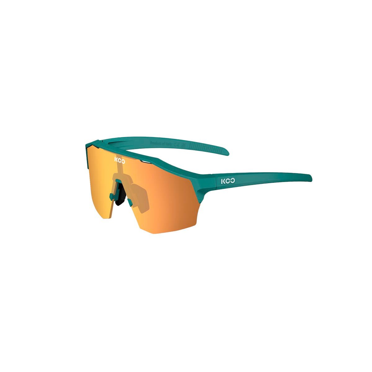 KOO Sunglasses - ALIBI - Persian Green Matte Orange Mirrored - KOO Sunglasses