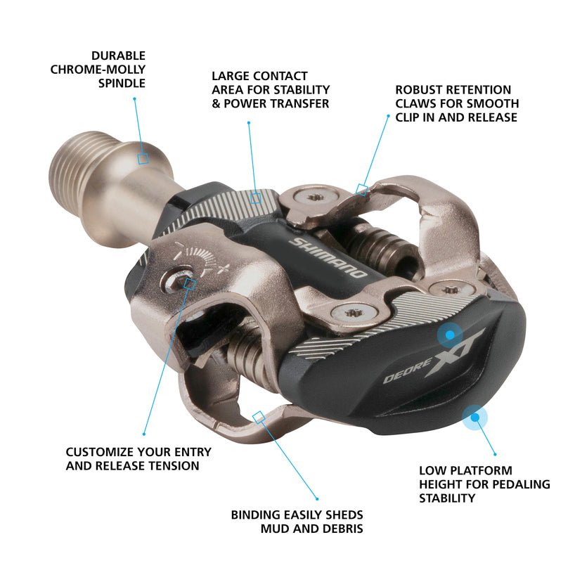 Shimano XT Race Pedal Set - M8100 - Shimano