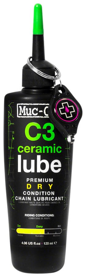 Muc - Off C3 Dry Ceramic Bike Chain Lube - 120ml, Drip - Muc - Off