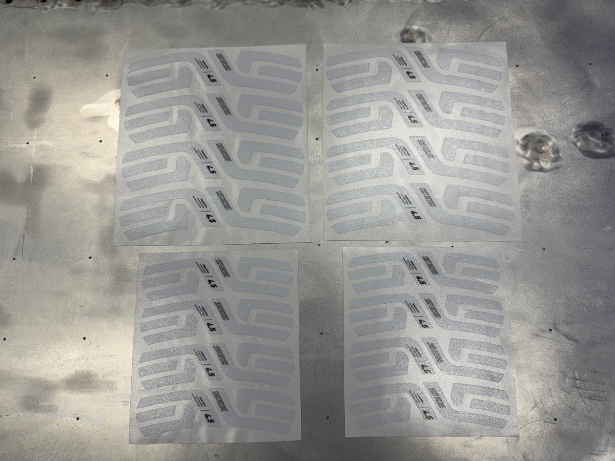 Enve SES 4.5 (2022) Wheel Decal Set - Gloss White - RIM Brake - Stikrd