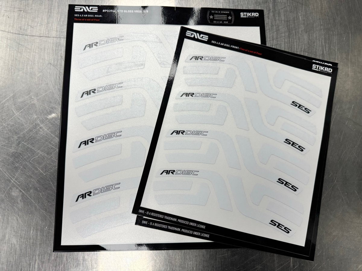 Enve Wheel Decal Kit - SES 4.5AR White - Gloss - Stikrd