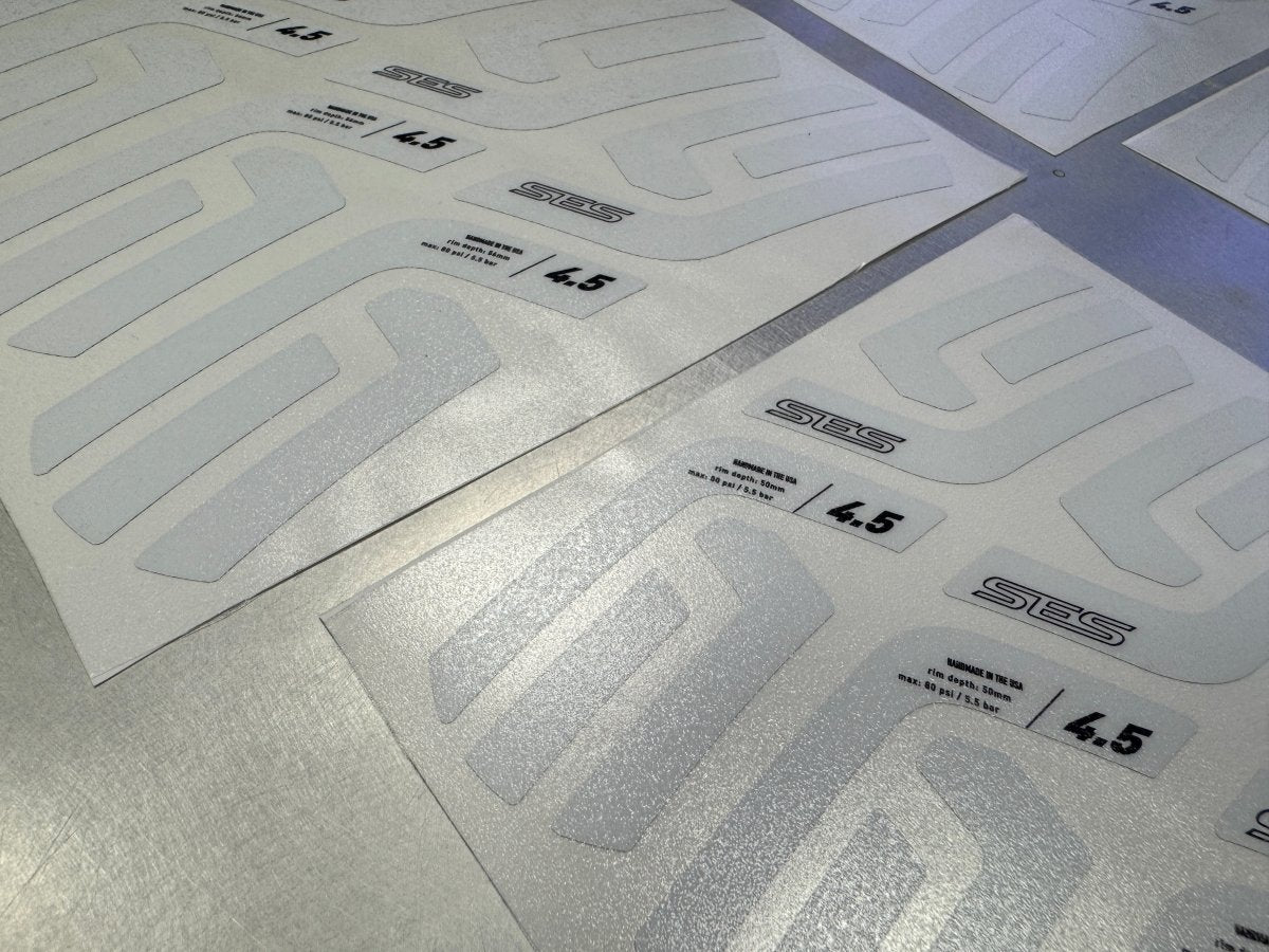 Enve SES 4.5 (2022) Wheel Decal Set - Gloss White - RIM Brake - Stikrd