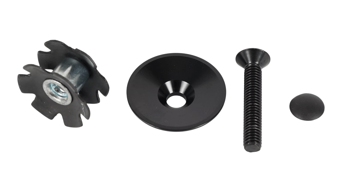 Specialized Alloy Top Cap & Star Nut for 1 - 1/8" Steer Tube Black - Specialized