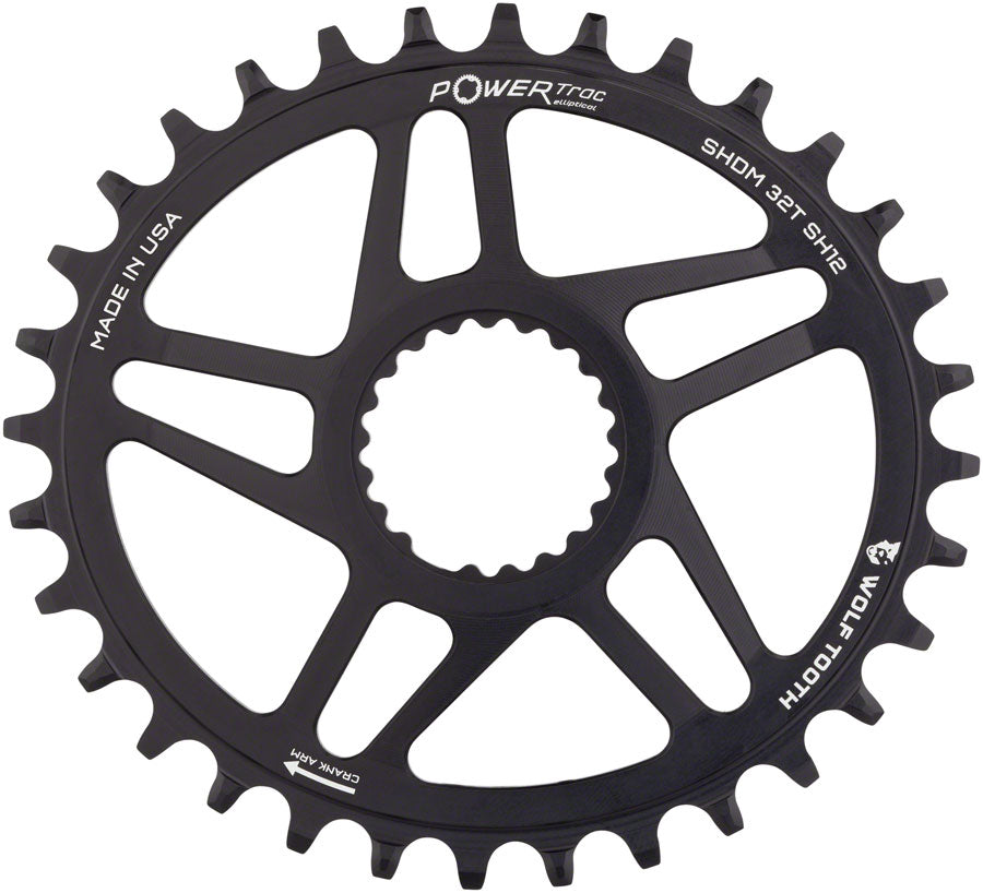 Wolf Tooth Elliptical Direct Mount Chainring - 34t, Shimano Direct Mount, Boost, 3mm Offset