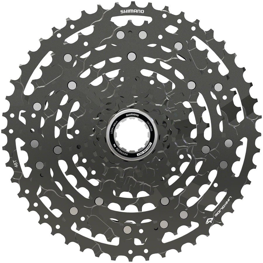 Shimano CUES CS-LG400-10 Cassette - 10-Speed 11-48t LINKGLIDE Black