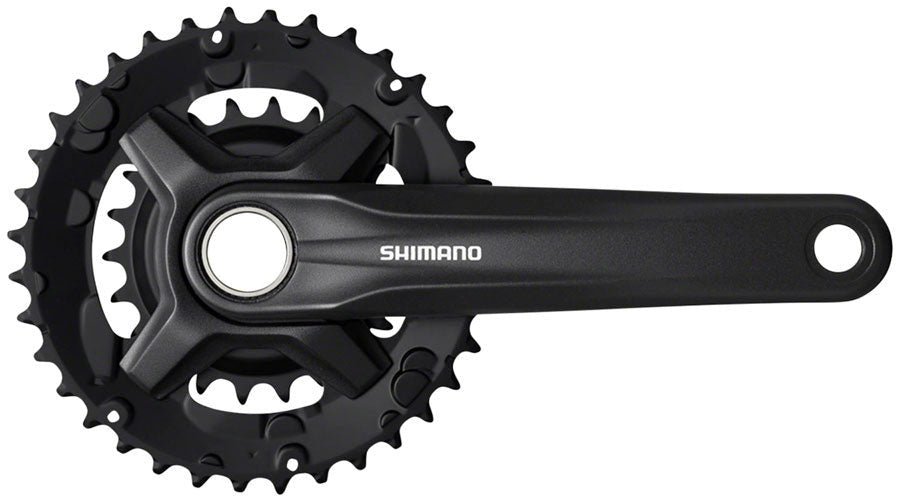 Shimano FC-MT210-2 Crankset - 175mm 9-Speed 36/22t Riveted 48.8mm Chainline BLK
