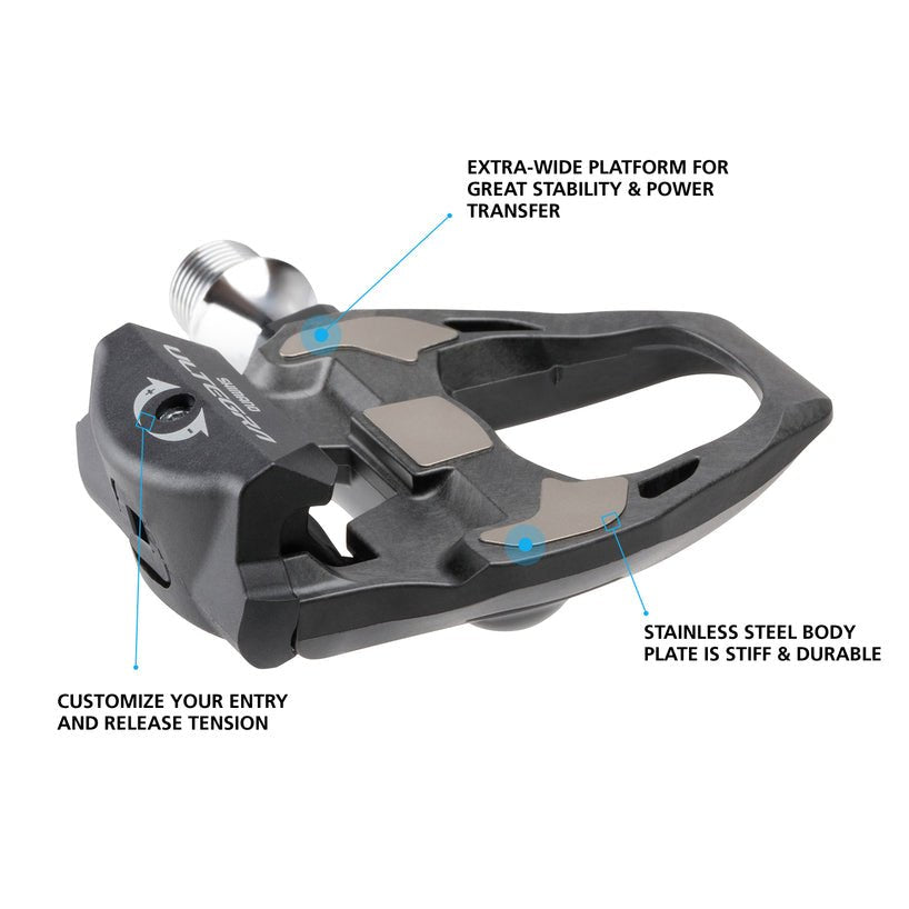 Shimano Ultegra PD-R8000 SPD-SL Carbon Road Pedals w/Cleats