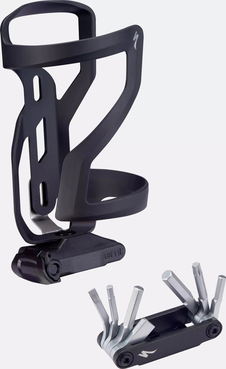 pecialized Zee Cage II Side Load Bottle Cage Right w/ EMT Tool Matte Black