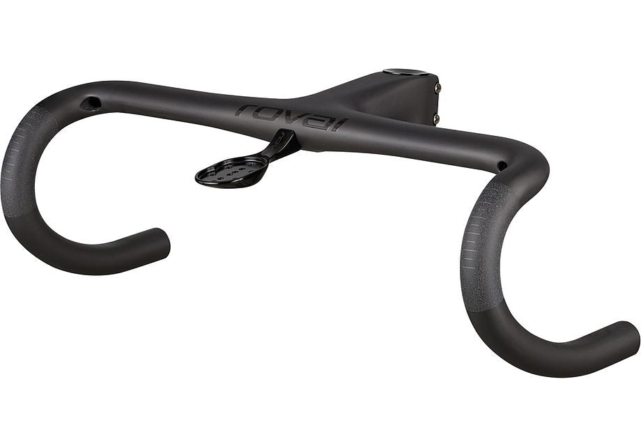 Specialized Roval Alpinist Ii Cockpit Satin Carbon/Gloss Black 110Mm X 400Mm 4 Flare