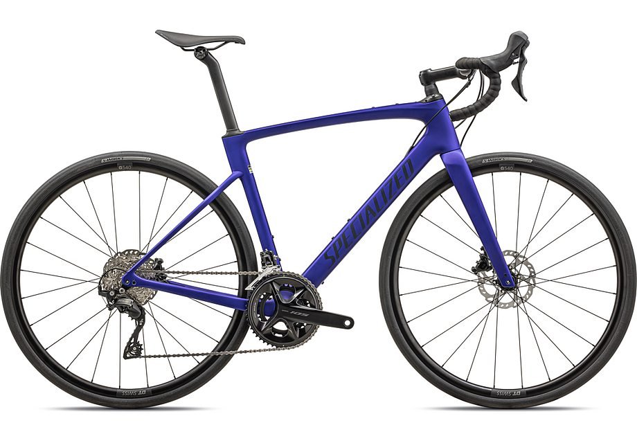 2026 Specialized Roubaix Sport 105 Bike Satin Metallic Sapphire / Blue Onyx 58