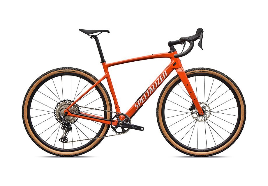 2026 Specialized Diverge Sport Bike Deep Orange/Dune White 49