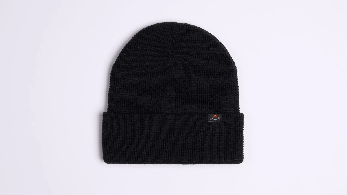 Specialized Flag Graphic Waffle Fold Beanie Black Mountains OSFA Hat