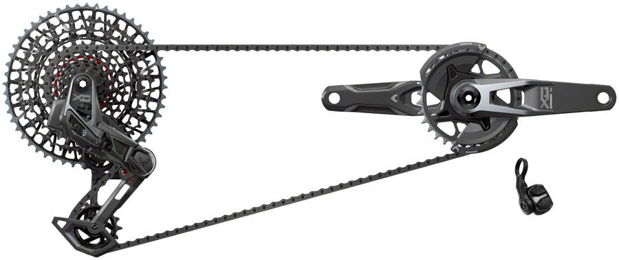 SRAM X0 T-Type Eagle Transmission Groupset - 175mm Crank 32t Chainring AXS POD Controller 10-52t Cassette Rear Derailleur Chain V2