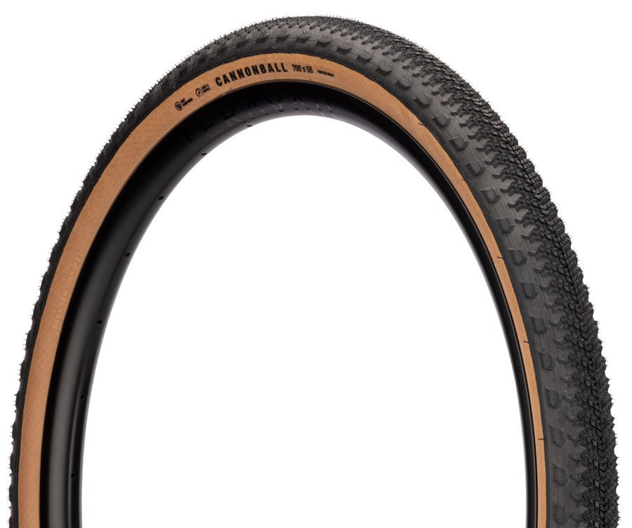 Teravail Cannonball Tire - 700 x 50 Tubeless Folding Tan Light Supple Fast Compound