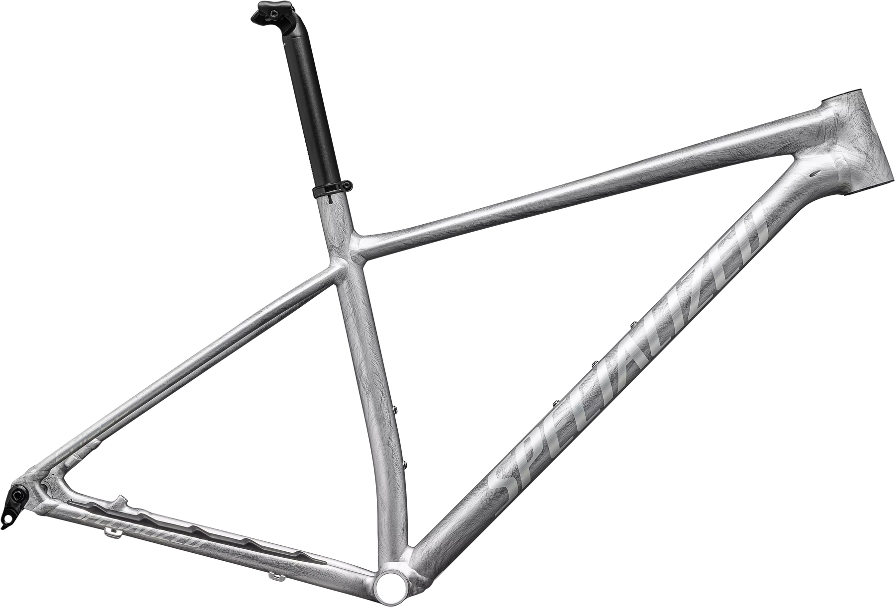 2023 Specialized Chisel HT Frameset - XS - Satin Organic Brushed / Brushed Liquid Metal