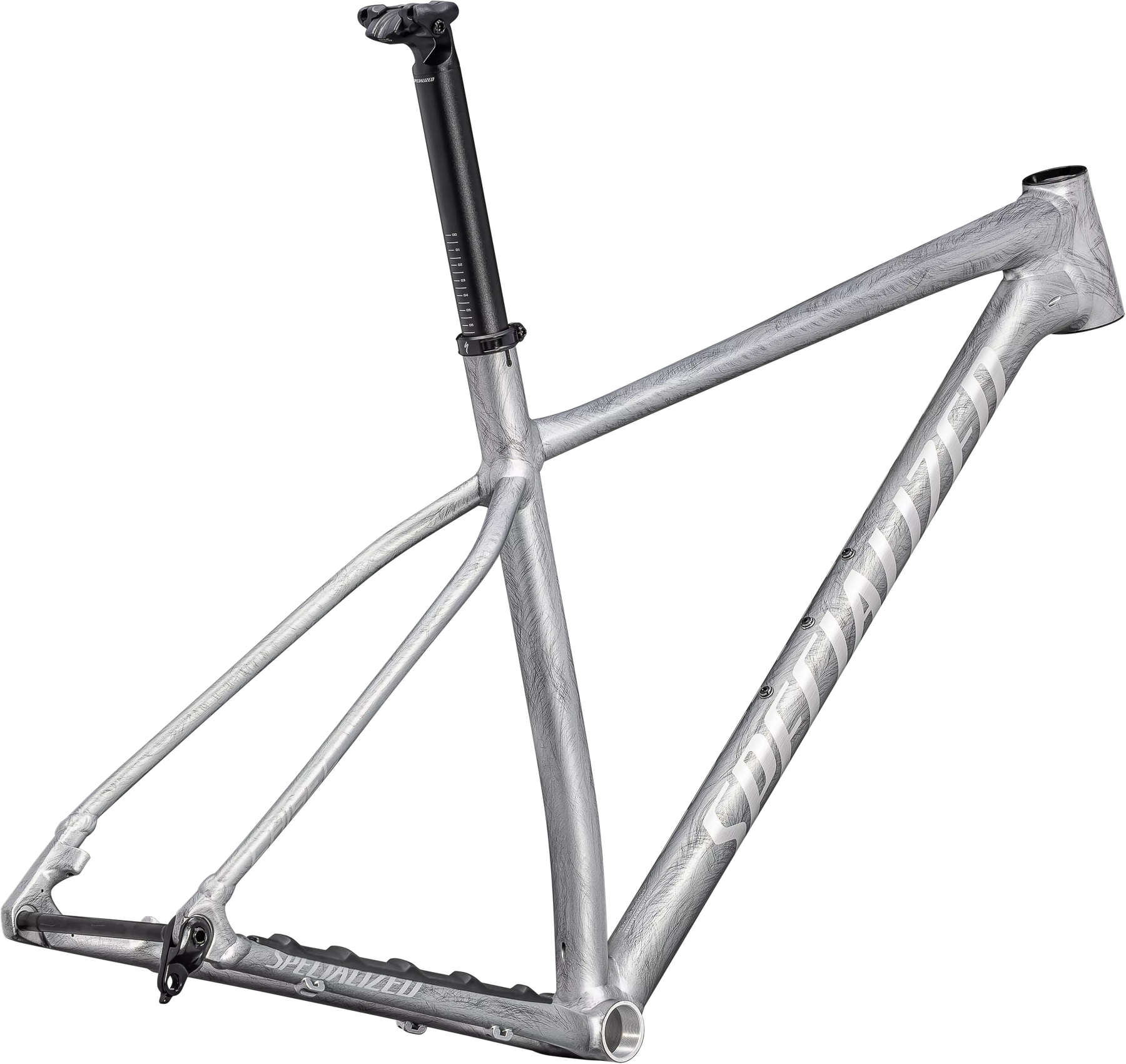 2023 Specialized Chisel HT Frameset - XS - Satin Organic Brushed / Brushed Liquid Metal