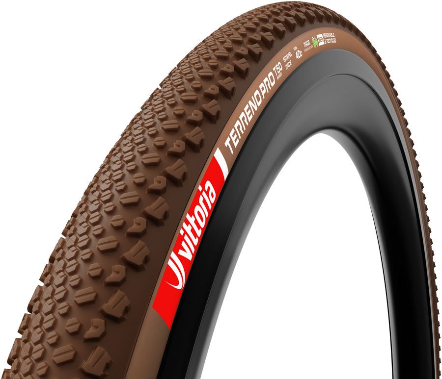 Vittoria Terreno Pro T50 Mixed Tire - 700 x 45 Tubeless Folding BLK/Brown Eco Gravel Race