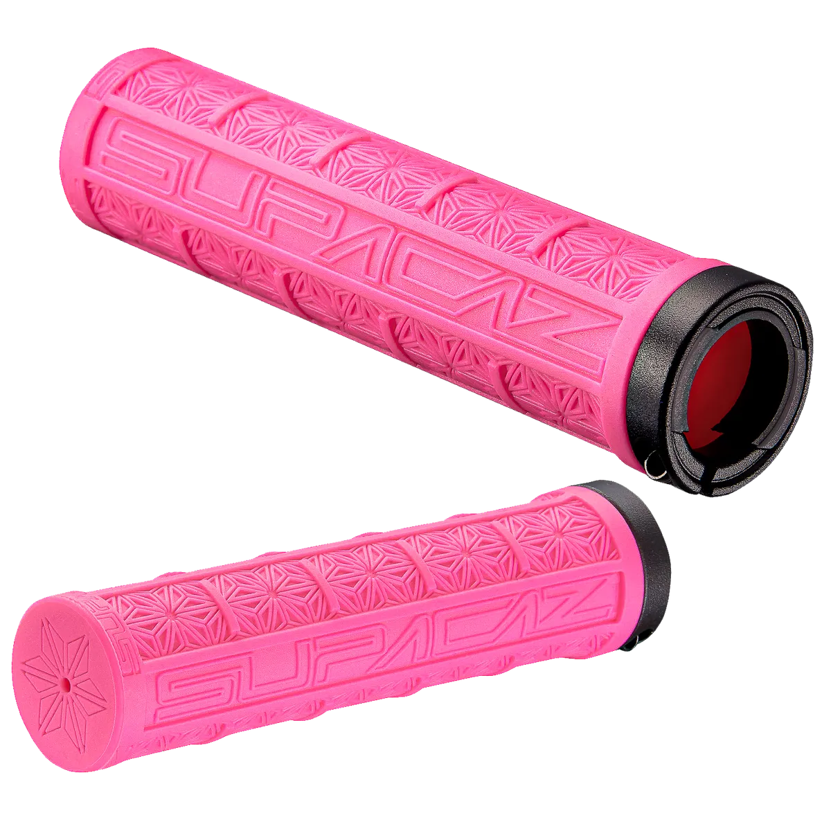 Supacaz Grizips Grip - Neon Pink / One Size