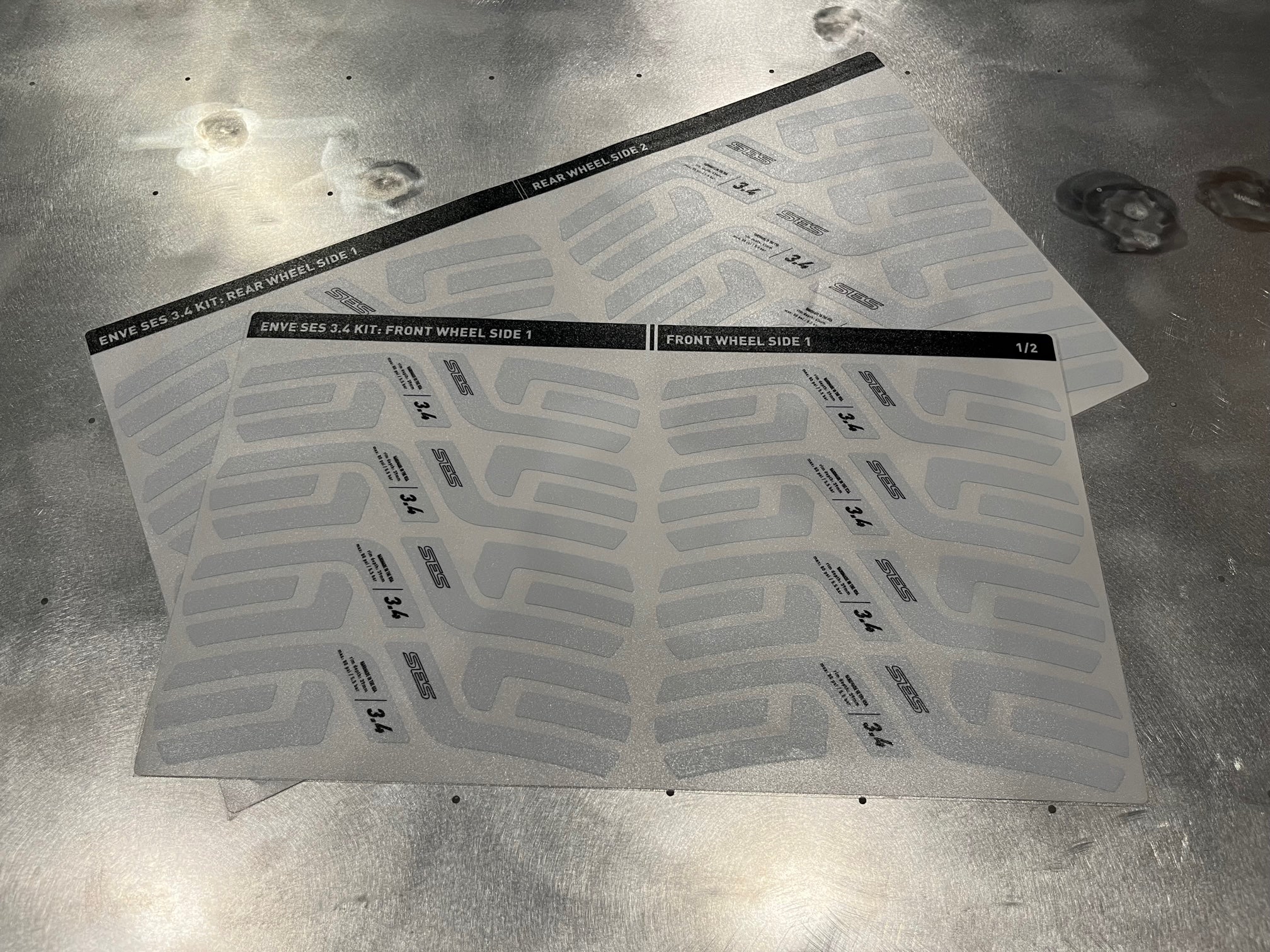 Enve Wheel Decal Kit - SES 3.4 White - Gloss
