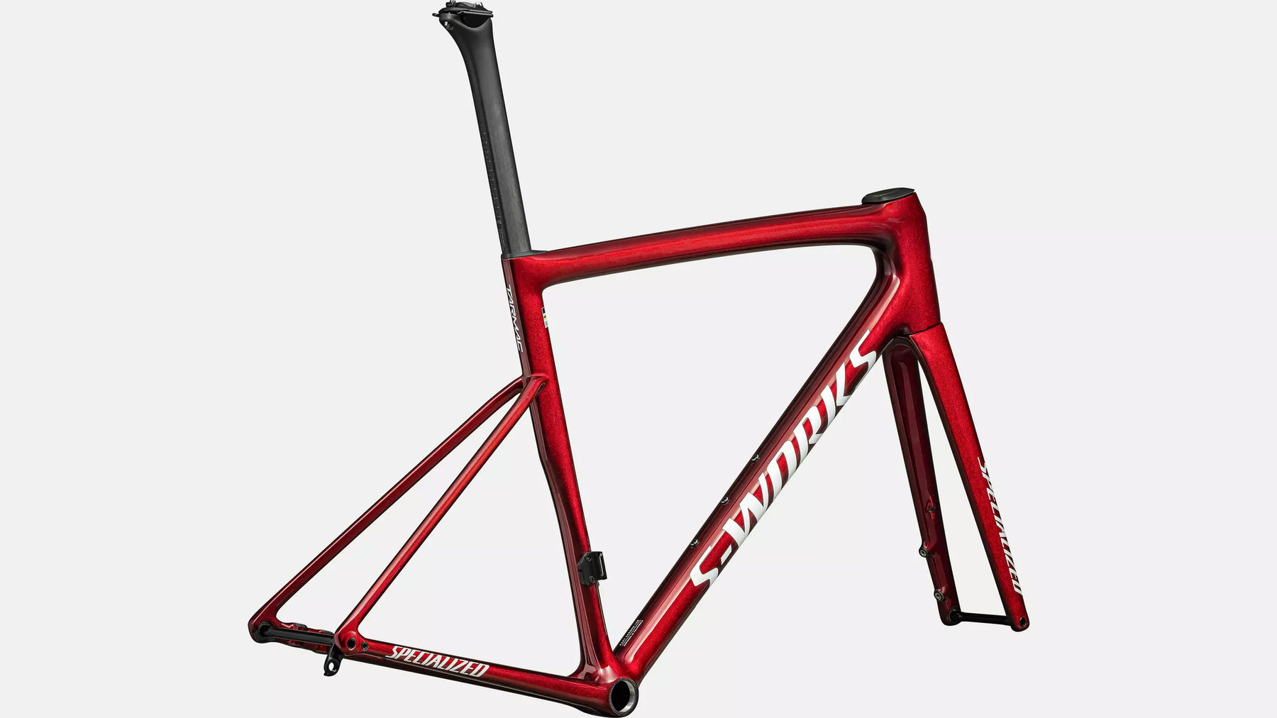 2024 Specialized S-Works Tarmac SL8 Frameset - Gloss Red Sky / Metallic White Silver