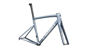 2025 Specialized Bikes - S-Works Tarmac SL8 Frameset - Gloss Glacial Metallic / Red To Gold Pearl / White - 56cm