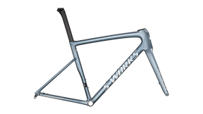 2025 Specialized Bikes - S-Works Tarmac SL8 Frameset - Gloss Glacial Metallic / Red To Gold Pearl / White - 56cm