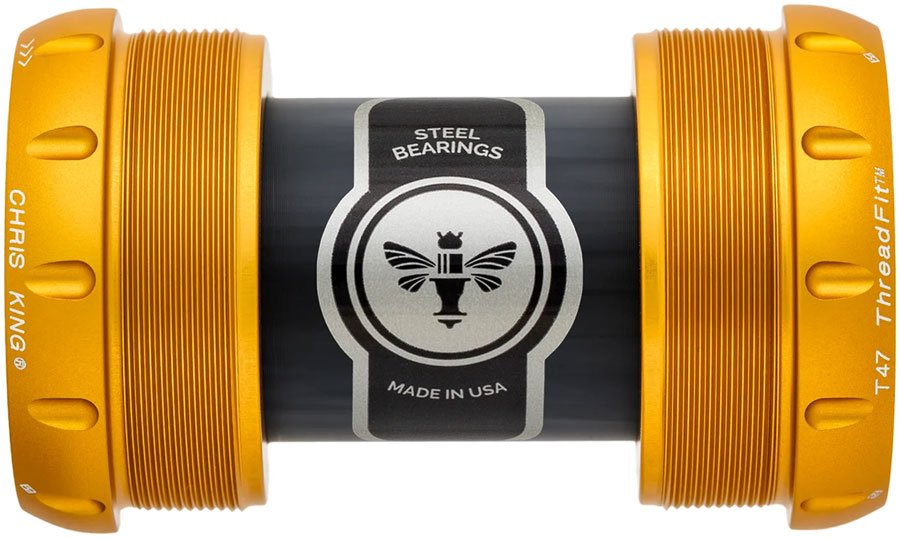 Chris King ThreadFit T47 30x Bottom Bracket - T47 50th Anniversary Matte Gold
