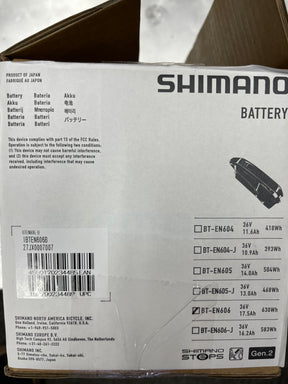 Shimano STEPS BT-EN606 Ebike Battery - Down Tube/Seat Tube, 630Wh