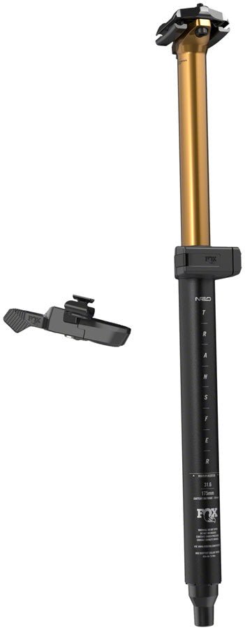 FOX Transfer Factory Neo Wireless Dropper Seatpost - 30.9 mm 100 mm Internal Routing Kashima Coat